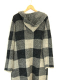 Joseph A Hooded Long Check Cardigan- Size S