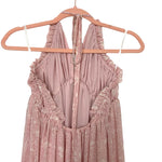 Tularosa Pink Floral Front Crisscross Halter Tie Exposed Back Dress- Size M (sold out online)