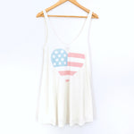 Wildfox Heart Flag Swim Coverup- Size S