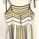 BCBGeneration Culotte Striped Crop Jumpsuit with Tie Straps- Size XS