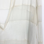 Haute Hippie Ivory Sheer Striped Cover Up- Size M (see notes)