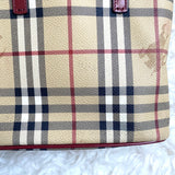 Authentic Vintage Burberry Mini Haymarket Tote Bag in Iconic Nova Check