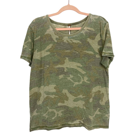 Free People Camo Tee- Size XS