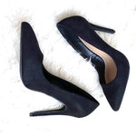 JustFab Black Close Toe Heels- Size 7 (Jana)