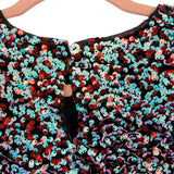 Buddy Love Colorful Sequins Keyhole Back Top NWT- Size S