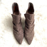 Mi.im Suede Embossed Open Side Booties- Size 6.5 (see notes)