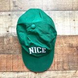 Mighty Fine Green and Red Naughty & Nice Baseball Caps (see notes, sold as set)