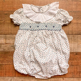 Pukatuka Floral Smocked Bubble- Size 3 (see notes)