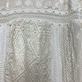 Zara Cream Sheer Crochet Dress- Size L (see notes)