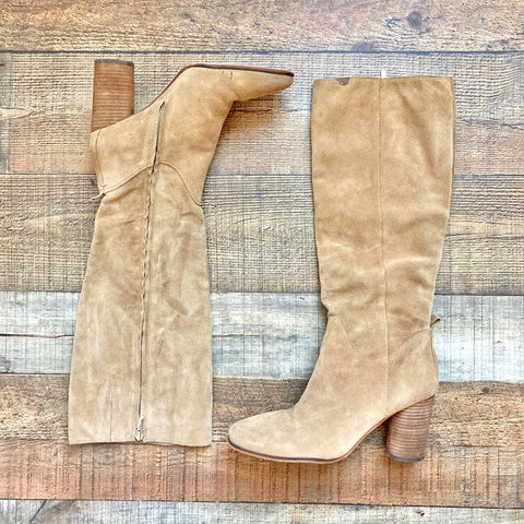 Sam Edelman Camellia Suede Round Toe Tall Boots- Size 9.5 (see notes, sold out online)