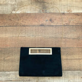 Lisi Lerch Black Suede Like Clutch Bag