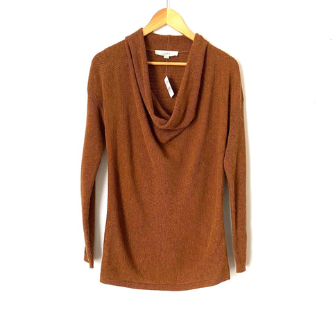 Loft Brown Cowl Neck Sweater NWT- Size XS