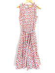 Roberta Roller Rabbit Floral Smocked Waist Belted Midi Dress- Size S