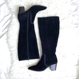 Sole Society Black Suede Pointed Toe Boots- Size 8.5 (see notes)