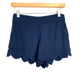 Lilly Pulitzer Navy Scalloped Shorts- Size S