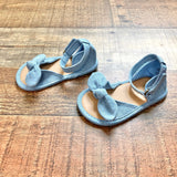 Old Navy Denim Bow Ankle Strap Sandals- Size 6-12M