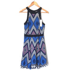 Yumi Kim Patterned Silk Racerback Dress NWT- Size XS