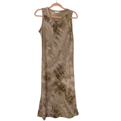 La Miel Brown Tie Dye Sleeveless Dress- Size M