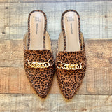Time and Tru Memory Foam Animal Print Chain Mules- Size 7 (sold out online, BRAND NEW CONDITION)
