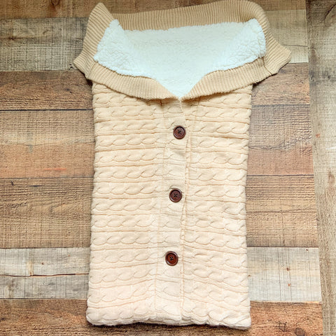 No Brand Newborn Baby Swaddle Blanket Fleece Thick Knit Soft Warm Sleeping Bag/Sleep Sack