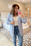 Amaryllis Purple Chunky Knit Bubble Cardigan NWT- Size XL/1X