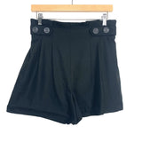Faflux Black Pleated Shorts- Size M (see notes)