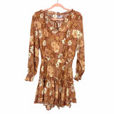 Petal + Pup Taupe Floral Print Dress NWT- Size US 2