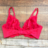 Fig Leaves Red Lace Bra- Size 38DD