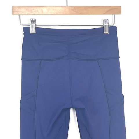 LULULEMON Navy Blue Mesh Trim Legging Size 8 (M) Activewear Bottoms –  ReturnStyle