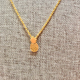 No Brand Gold Pineapple Pendant Necklace