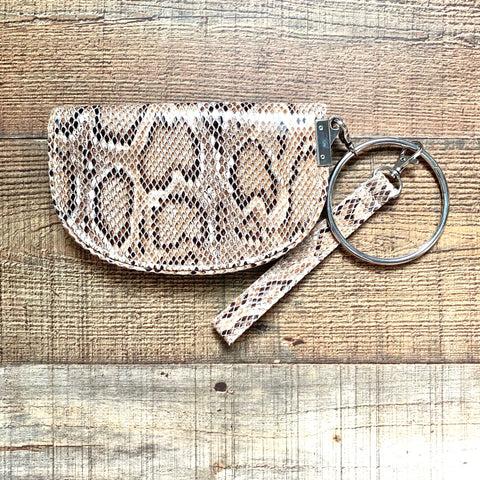 Wild Fable Snakeskin Print Wristlet Snap Closure Wallet