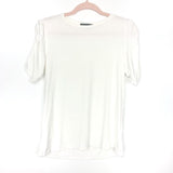 Gibson White Soft Cinched Sleeve Tee- Size XXS