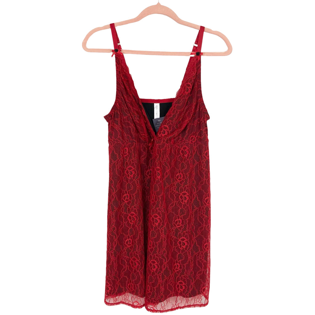Cacique Red Lace Intimate Dress NWT- Size 14/16 The Saved Collection Cacique Red Lace Intimate Dress NWT- Size 14/16 The Saved Collection