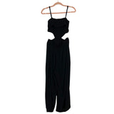 Aerie Black Side and Back Cutout B-Neck Jumpsuit- Size M