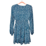Magnolia Boutique Animal Print Smocked Waist Dress- Size S