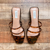 Steven New York Tortoise Slide Sandals- Size 7 (LIKE NEW)