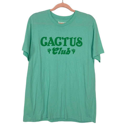 Kaeraz Green Cactus Club Print Tee- Size L