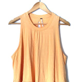 Free People Orange Tiered Ruffle Tank Dress- Size XS