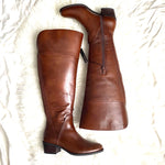 Vince Camuto Brown Leather Wide Calf Boots- Size 8.5 (see notes)