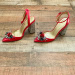 Asos Shoes Raspberry Percussion Embellished High Heels- Size 6 (US 8) (Sold Out Online!)