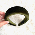 Green Velvet Padded Headband
