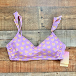 Stoney Clover x Target Lilac/Orange Hearts Ruffle Strap with Tie Back Padded Bikini Top NWT- Size D/DD (we have matching bottoms)