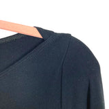 Eileen Fisher Black Boat Neckline Dress- Size S