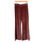 Molly Green Brown Ribbed Velvet Flare Pants- Size L (Inseam 29.5”)