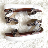 MIA Snake Embossed Platform Sandal- Size 7.5