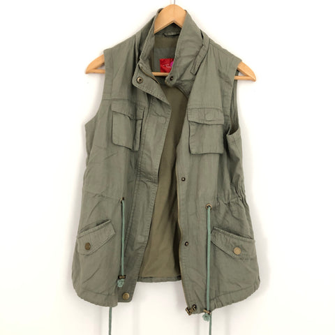 Fashionomics Olive Military Vest- Size S
