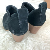 Vince Camuto Black Suede Booties- Size 8