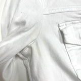Kut from the Kloth White Denim Frayed Hem Jacket- Size S (see notes)