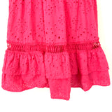 Chicways Hot Pink Eyelet Dress- Size S