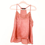 Amaryllis Maeve Satin Lace Trim Cami- Size S